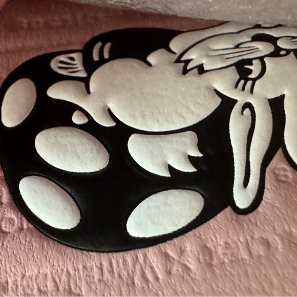 Coach X White Rabbit Bandit 24 Large Shoulder Bag with Pink Rabbit Print NWT - Picture 7 of 7